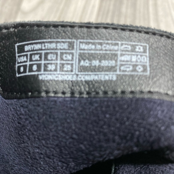 Vionic BrynnBlack Leather Waterproof ankle Boots Comfort Orthotopic Sole S8 X-14 - Picture 10 of 13